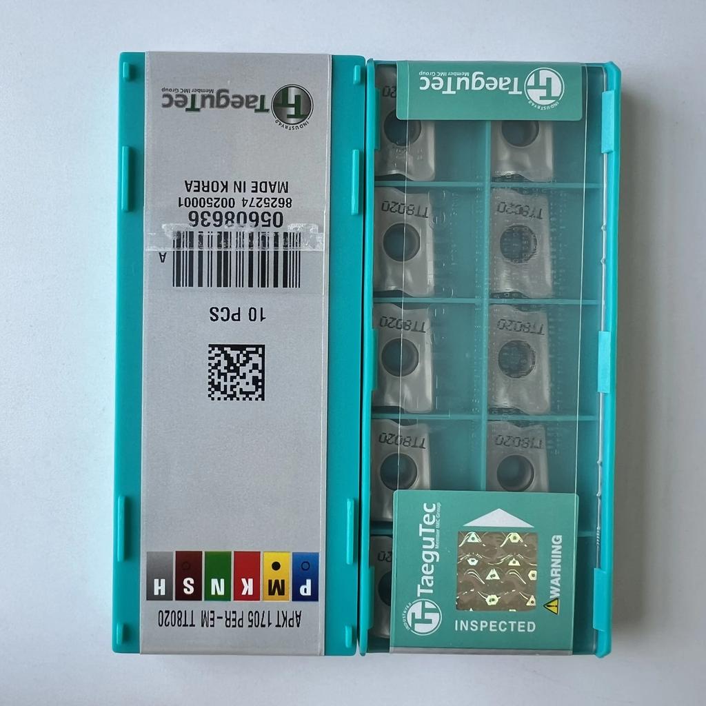 TaeguTec / APKT1705PER-EM TT8020 / Original carbide blade 10 Pcs