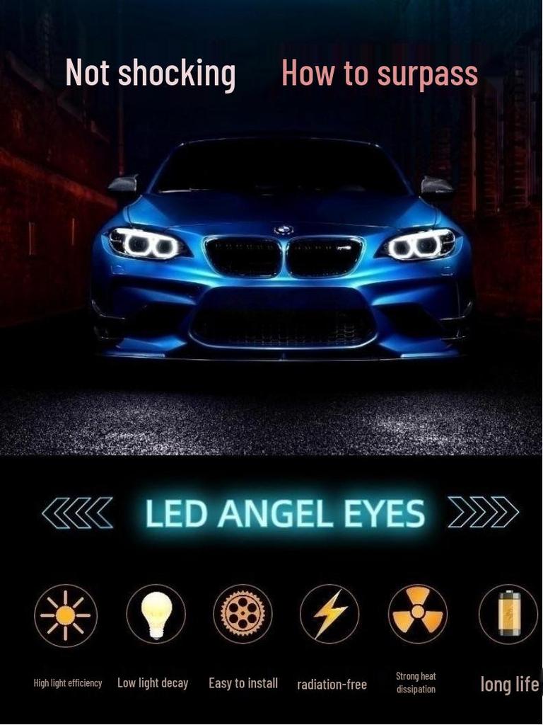 Dual-Color LED Crystal Angel Eyes for E90, E91, F30, M3, M4
