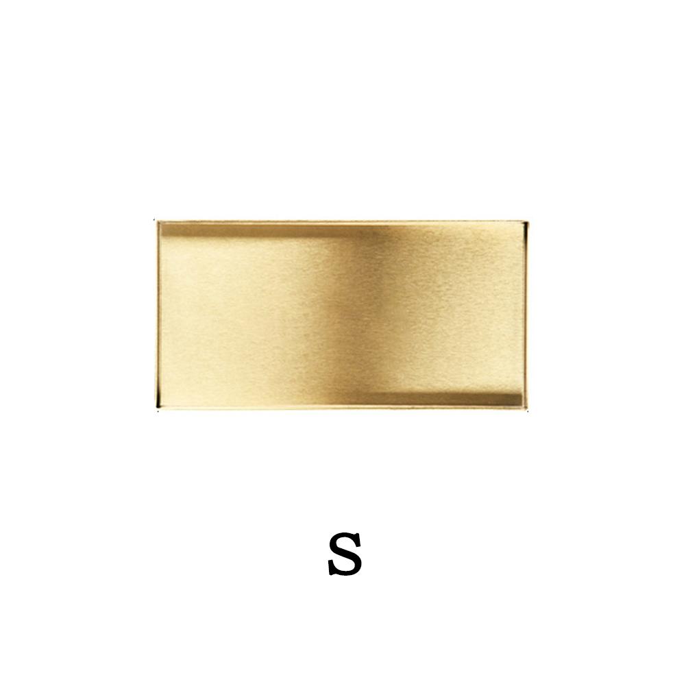 Nordic Geometric Gold Tray Metal Storage Tray Food Fruit Jewelry Dish Plate Desktop Makeup Organizer Home Party Decoration Trays