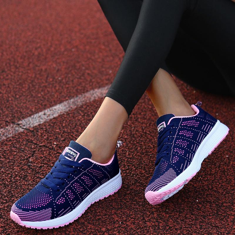 New Women's Sneaker Platform Women's Sports Shoes Walking Casual Sneaker Woman Lace Up Tenis Feminino Women Sneakers