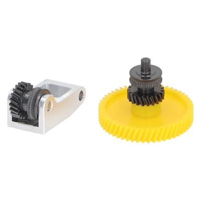 3D Printer Hardened Steel Extruder Gear Assembly with Aluminum Handle for Bambulab X1C P1S P1P X1