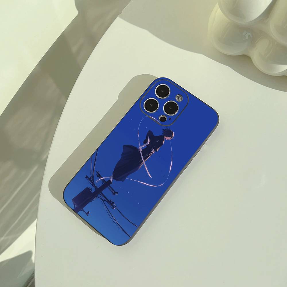 

B-Bleach- anime- Rukia- Kuchiki Phone Case For iPhone 17,16,15,14,13,12,11 Pro Max,16/15/14Plus,XS Soft Black Cover iPhone13PROMAX
