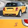 Car Exterior Styling Accessories Car 3D Letter S Emblem Sticker Grille Badge for Mini