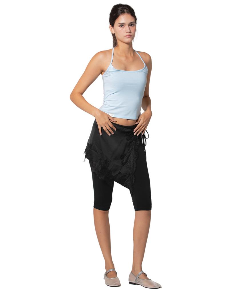 Fifth Ailius Satin Lace Waist Wrap Black