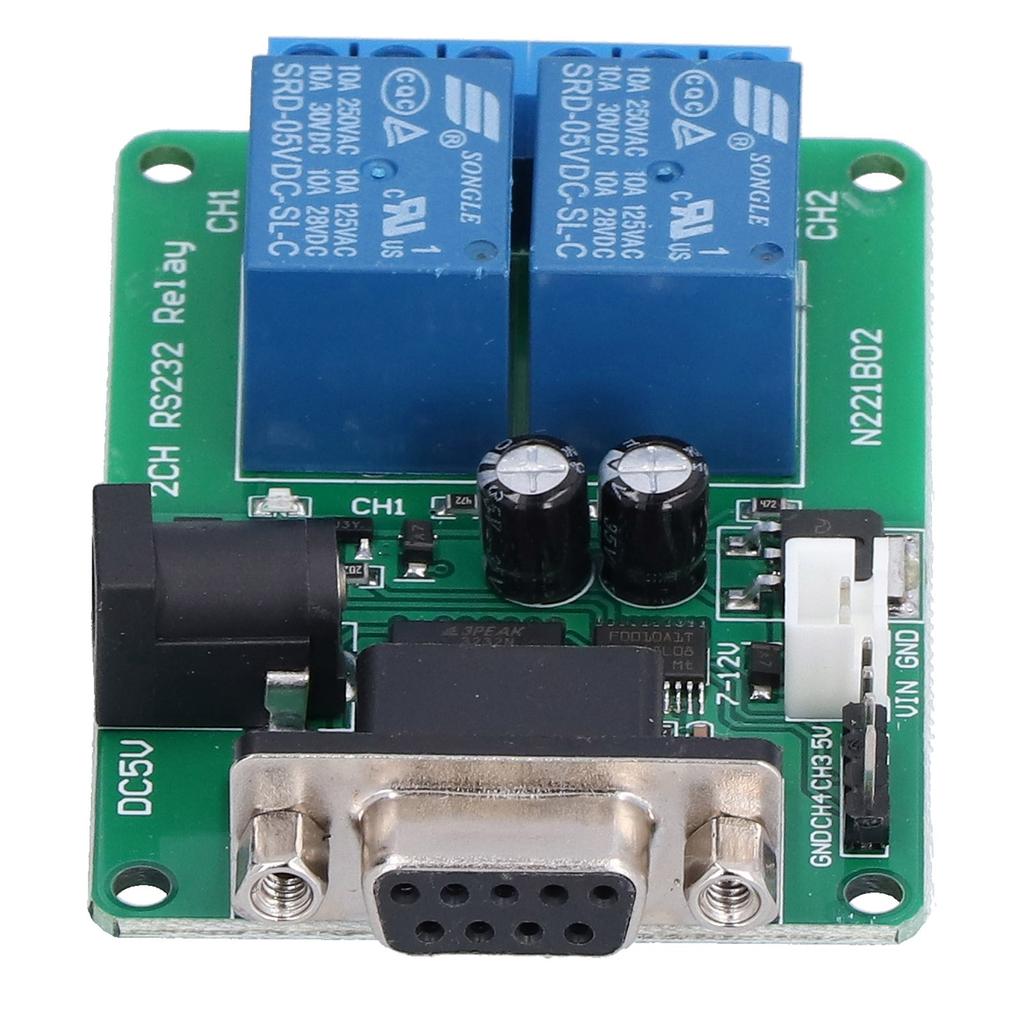 Relaismodul ABS Serielle Schnittstelle Baudrate 9600kbps Fernsteuerung Elektronische Komponente RS232