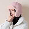 New women's Lei Feng hat, fleece, thickened cold-proof and warm ear protection hat, showing face, small winter hat manufacturer
