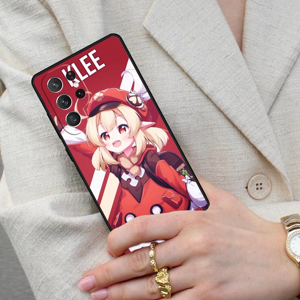 Genshin Impact Klee Game Cell Phone Case for Samsung Galaxy S26 Ultra S25 S24 S23 S22 S21 S20 Note10 Cover