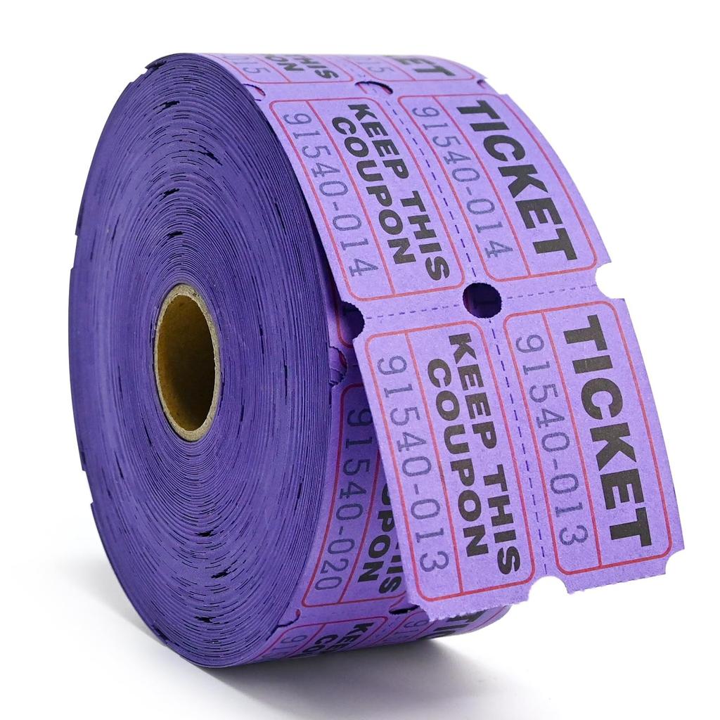 1000pc Color Tearable Admission Coupon Voucher Coupon Prize Draw Coupon