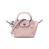 Le Pliage Cuir 9 Logo Snap Closure Lambskin Dumpling Bag Mini Women Handbags Light-Pink 10099757P53