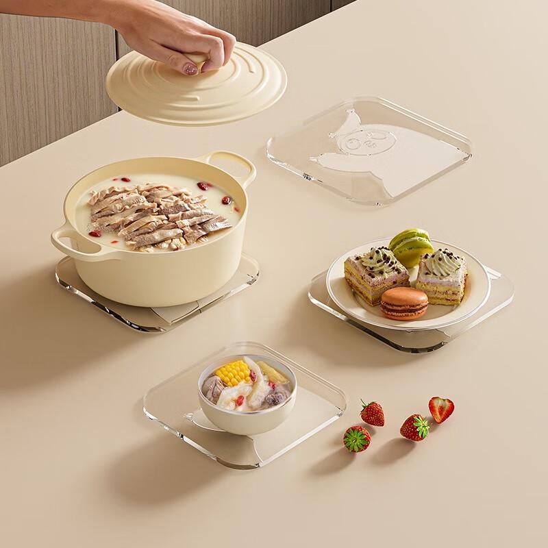 Fumede Cartoon Transparent PVC Placemats (7-Pack)