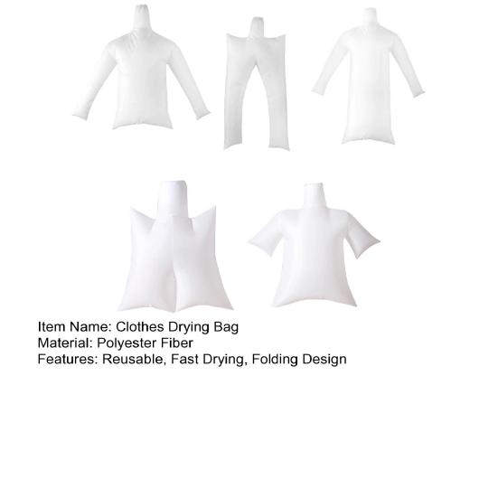 1/5Pcs Portable Clothes Drying Bag Reusable Folding Home Travel Dorms Offices Down Jackets Coats Fast Drying Clothing Dryer Pouch