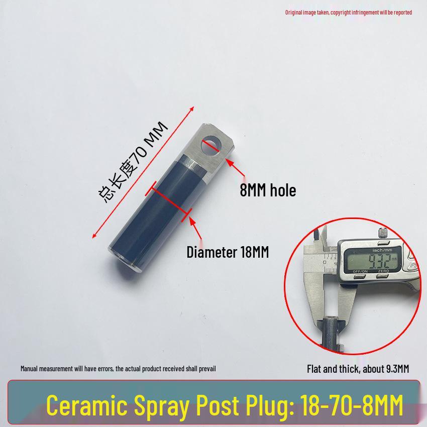 Universal High-Pressure Car Washer Pump: 1812 Plunger Piston Rod with Black Spray Porcelain Plunger & White Ceramic Tube