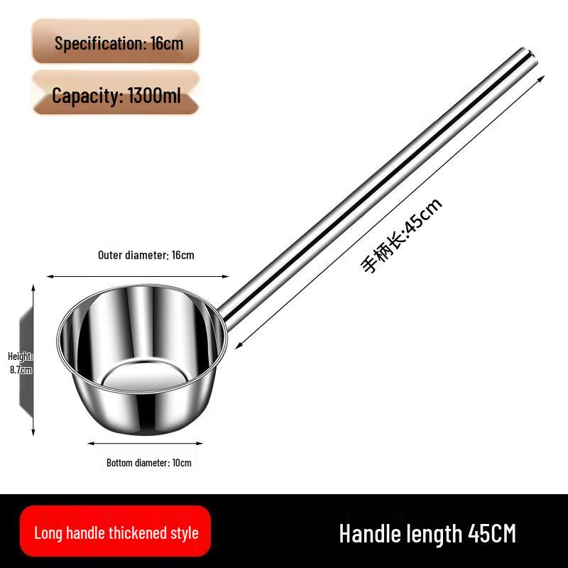 Stainless Steel Long Handle Water Scoop