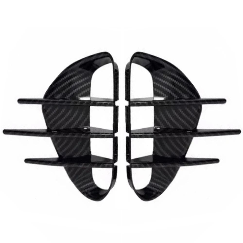 2PCS For KIA Stinger 2018-2025 Car Front Rear Bumper Spoiler Fender Side Vent Cover Canard Splitter Trim Auto Accessories