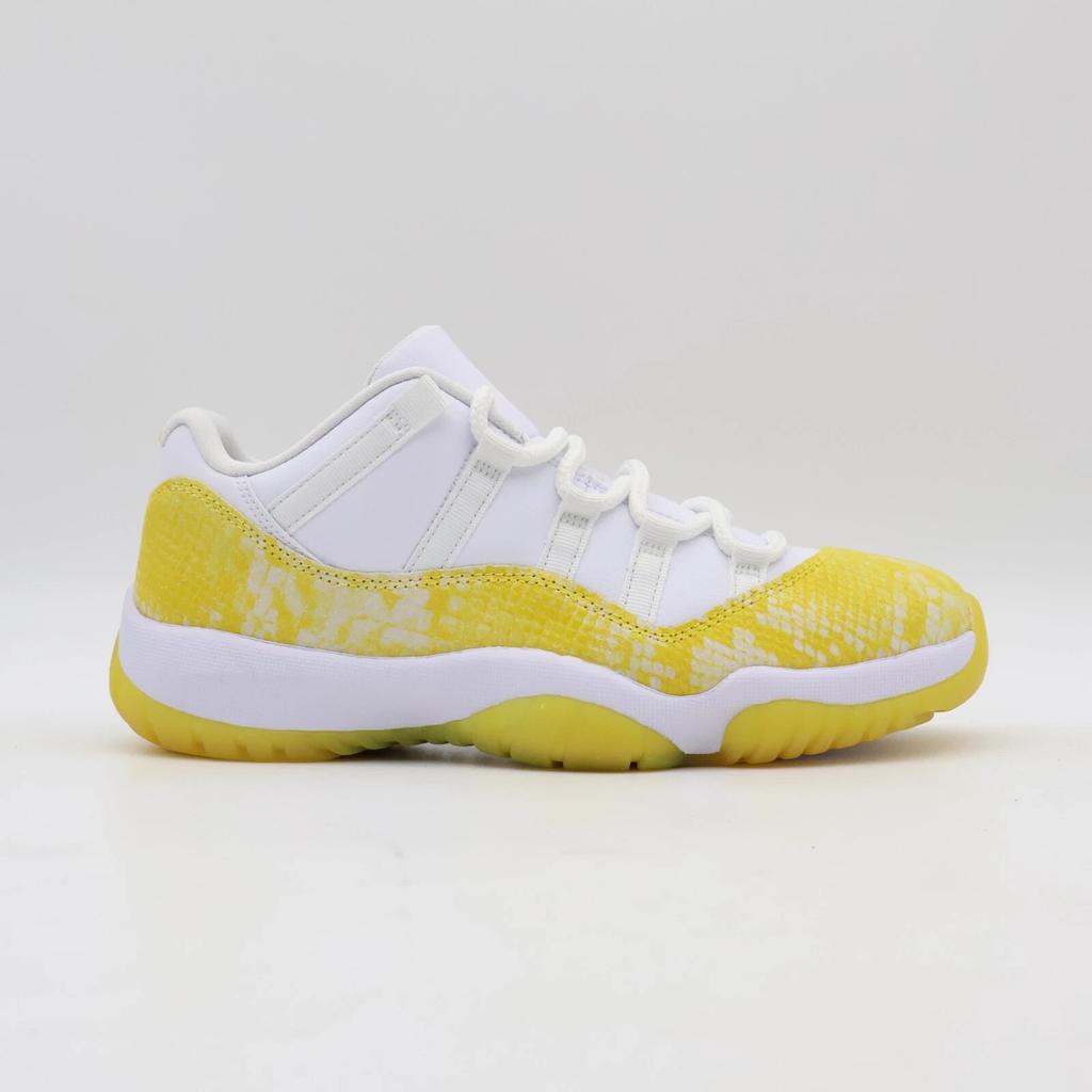 AH7860-107 Nike Air Jordan 11 Retro Low Yellow Snake Skin Gold (Women's)