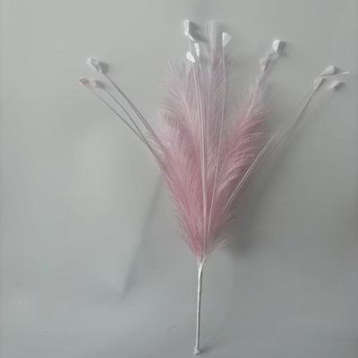 Bouquet Artificial Pampas Grass Festival Decoration Maidenhair Grass Colorful DIY Reed Plant Festival Celebration