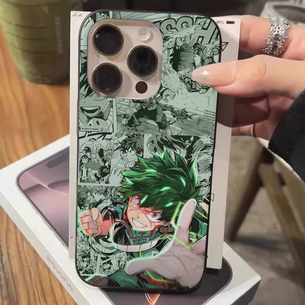 

Чехол для телефона My H-Hero Academia D-Deku для iPhone 17 16 15 11 12 13 14 Pro Max Мягкий гофрированный силиконовый чехол iPhone 14 plus