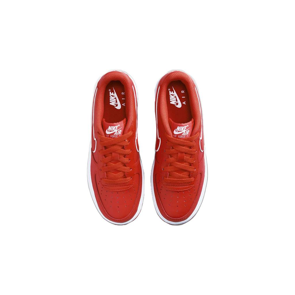 Nike Air Force 1 GS Picante Red Kids Sneakers White DX5805-600