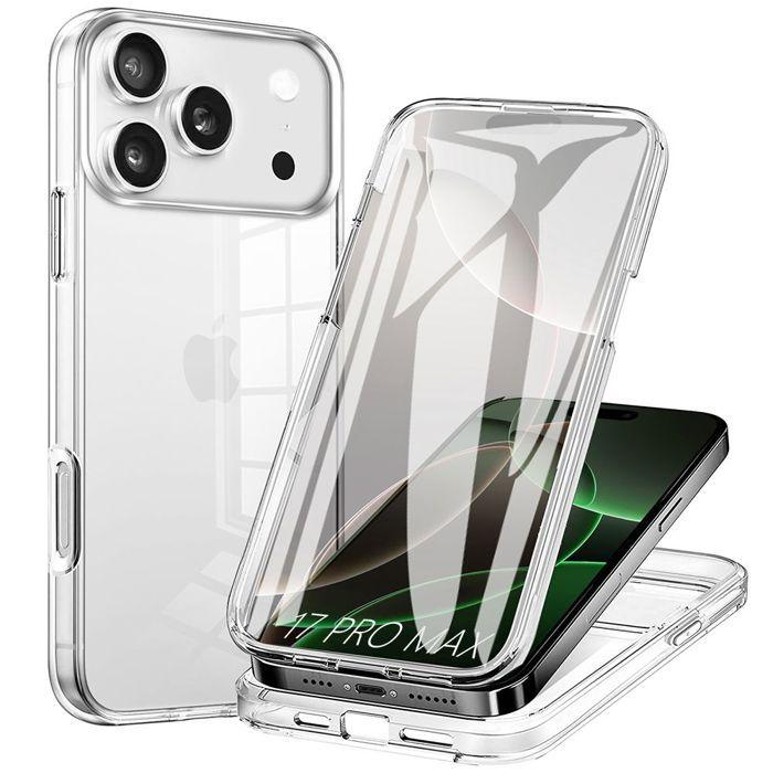 Deksle til iPhone 17 Pro - BOOLING - Gjennomsiktig Støtsikkert Ripesikkert Fullbeskyttelse PC+TPU