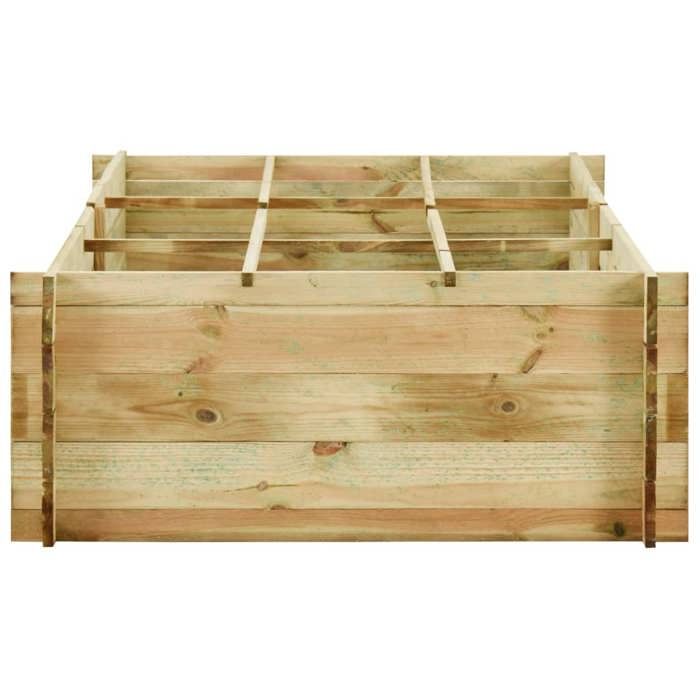 VidaXL Jardinière pour légumes Bois de pin imprégné 197x100x40 cm