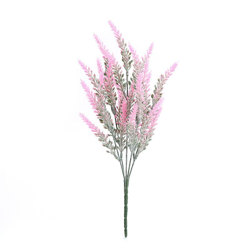 5pcs Artificial Flowers Romantic Lavender Provence Plastic Home Decorative Vase for Wedding Decor Grain Christmas Fake Plant