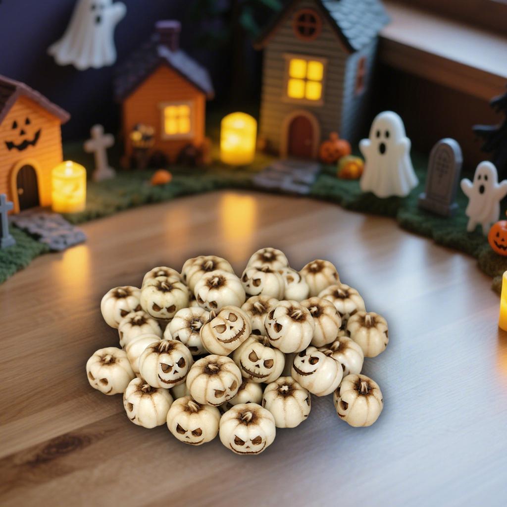 20pcs Resin Small Set Outdoor Garden Flower Pot Surface Paving Stone Decorations, Halloween Decorations