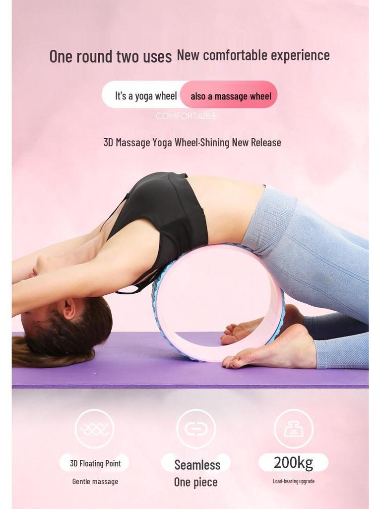 TPE Yoga Wheel: Compression-Resistant Backbend & Abdominal Muscle Trainer.