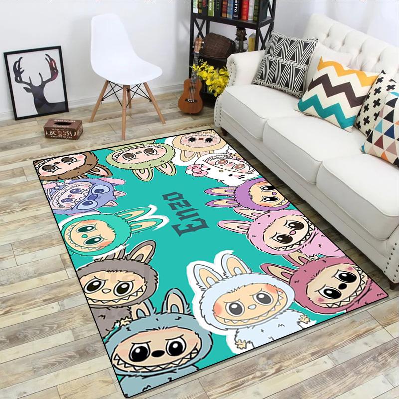 LABUBU Cute Rug - Home Office Carpet Room Computer Chair Mat Festival Gift
