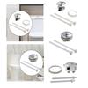 Toilet Button Convenient Round Tank Valve Replacement Part for Restroom Home S