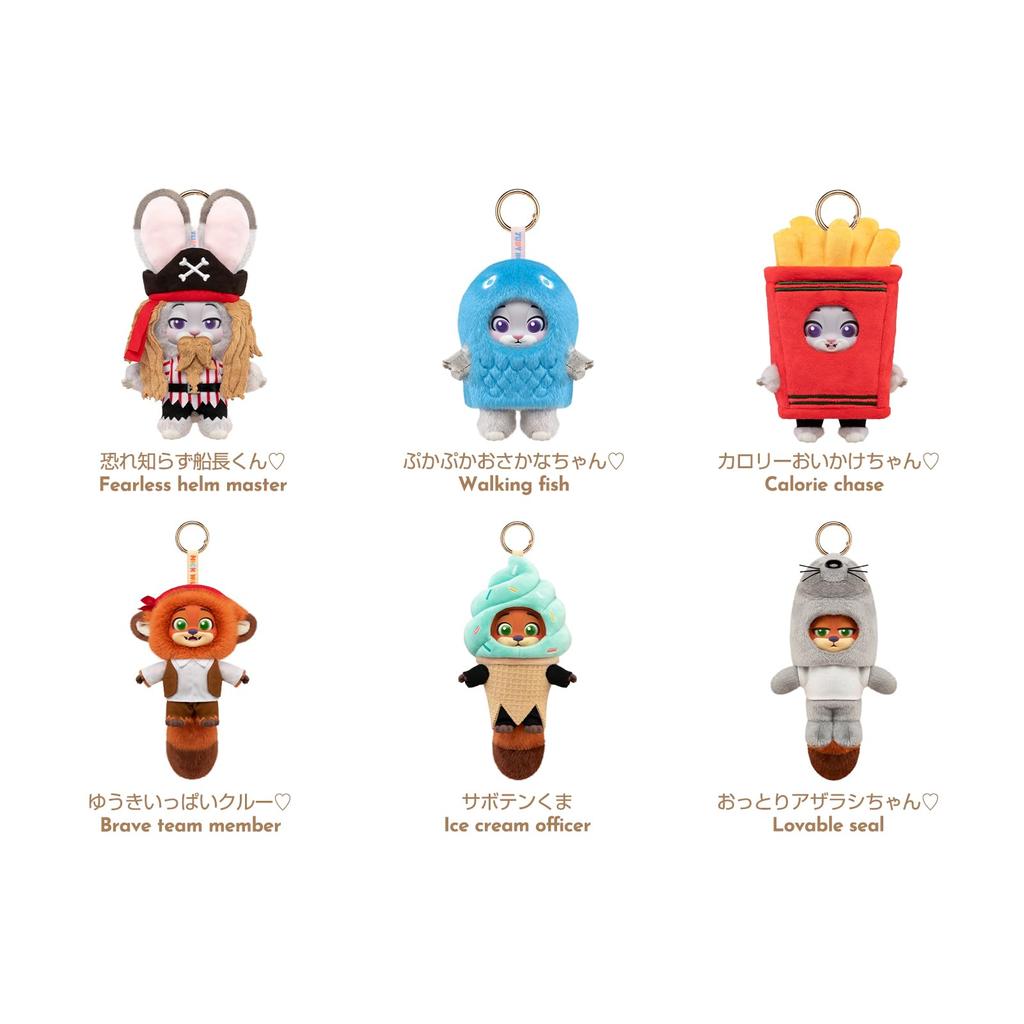 TOP TOY Disney Zootopia [Disguise] Plush Toy Series [1 Piece] Gachapon Blind Box Figure Plastic Model Premium Toy Zootopia Birthday Gift Zootopia