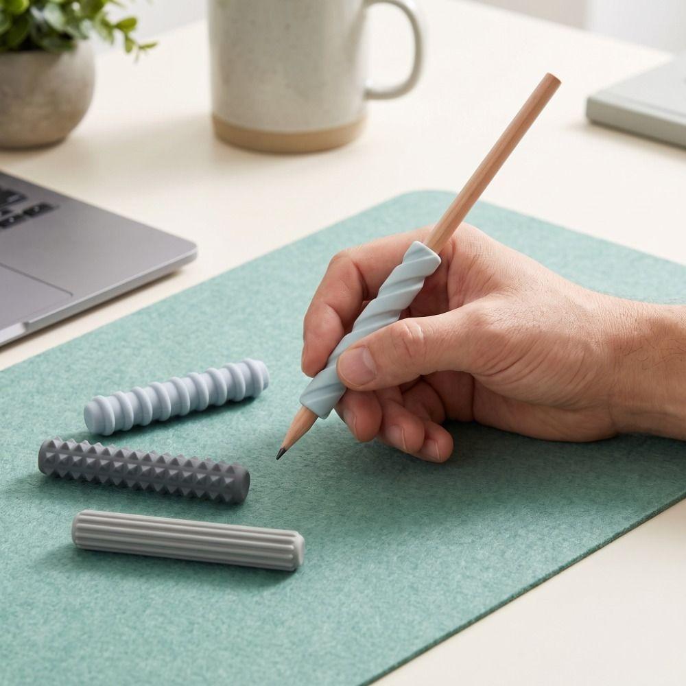 4 Pcs Silicone Handwriting Pen Cover Ergonomic Pen Protective Cover Learning Pencil Sleeves Class