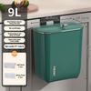 Hanging Trash Can Kitchen Cabinet Door Wall Mounted Garbage Bin Recycling Garbage Basket with Lid Bathroom Kitchen Accessories