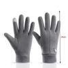 Winter New Touch Screen Warm Gloves for Men Washable Windproof Warm All Finger Gloves Outdoor Travel Skiing Running Equipment