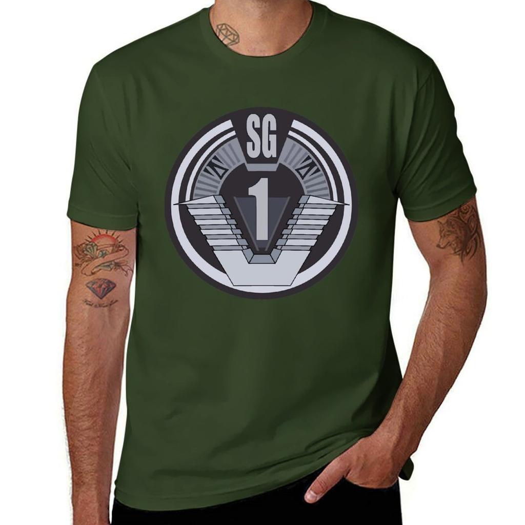 Stargate Sg Badge T-Shirt Luxury T-shirt Graphic Tee Shirt T-shirts Oversize Clothing for Men