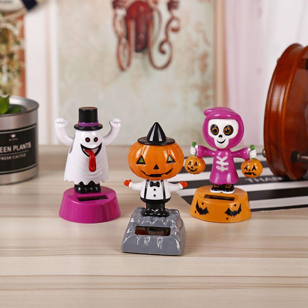 Animated Toy Solar Powered Halloween Shaking Head Dolls Solar Dancing Toy Bobble Dancer Toy