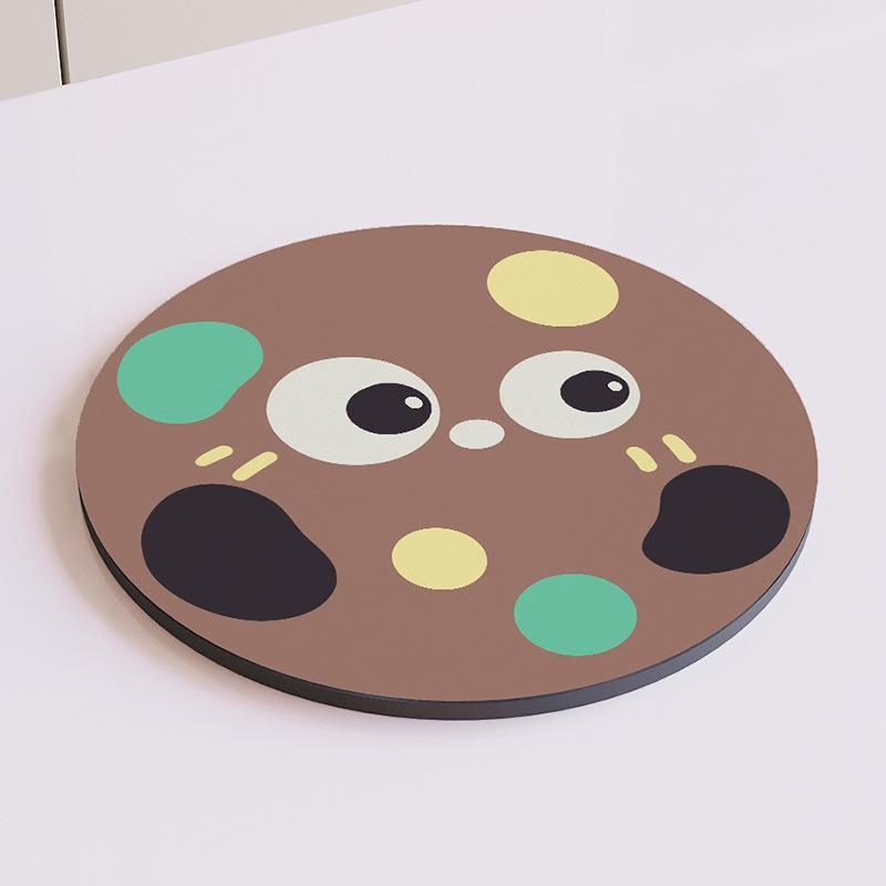 

Мультяшные диатомитовые подставки Креативные теплоизоляционные Высокотемпературные подставки Домашний стол Утолщенные противоожоговые Абсорбирующие коврики