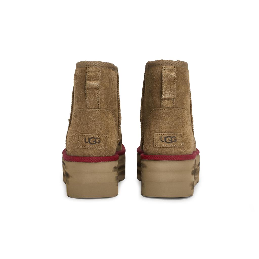 UGG 811 Manufacturing, Free Bird Thermal Slip Resistant Short Snow Boots Women's Chestnut Brown 1134991-CHE(Team80-)