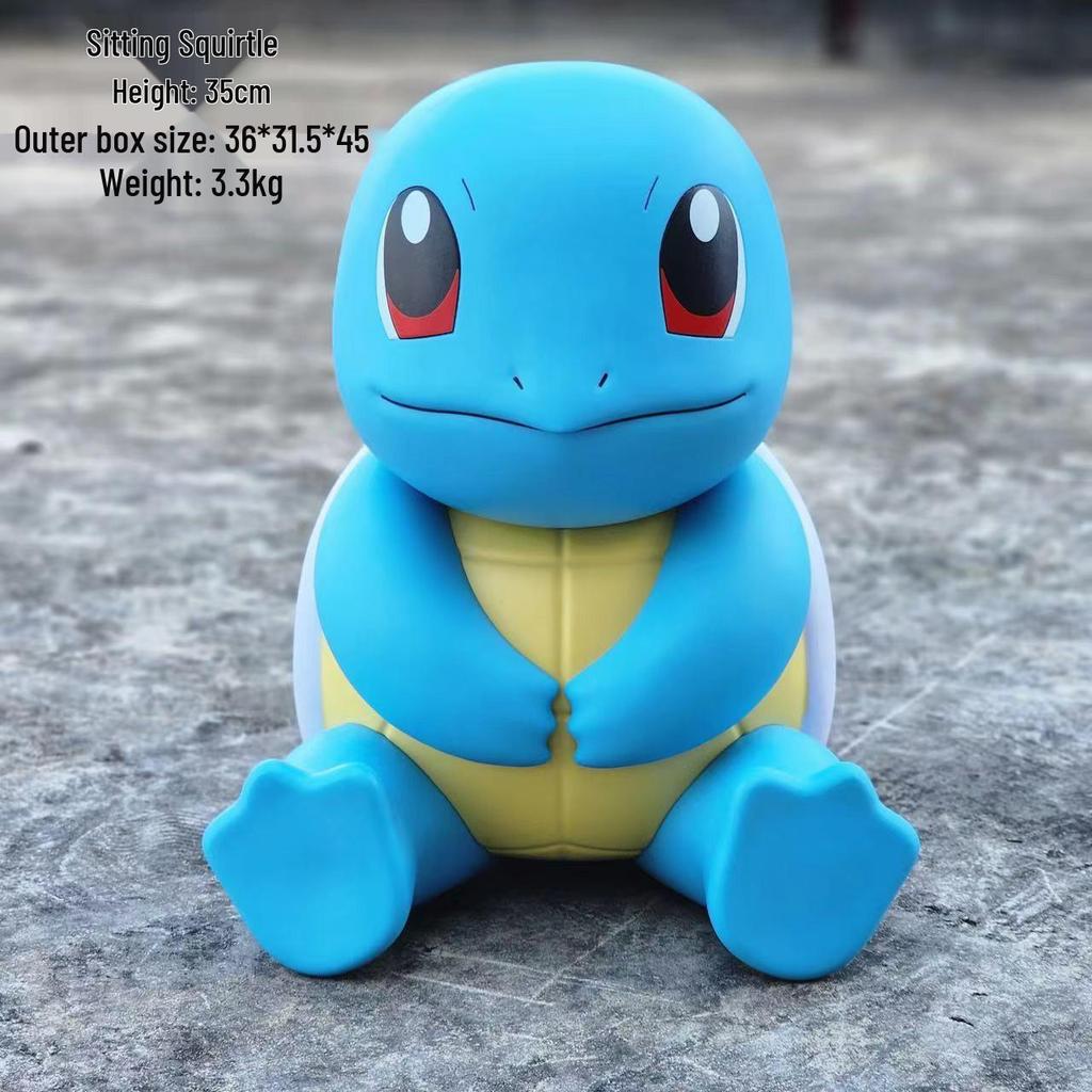 Tsundere Squirtle Golduck 1:1 Pokemon Figurine - Large Trendy Toy