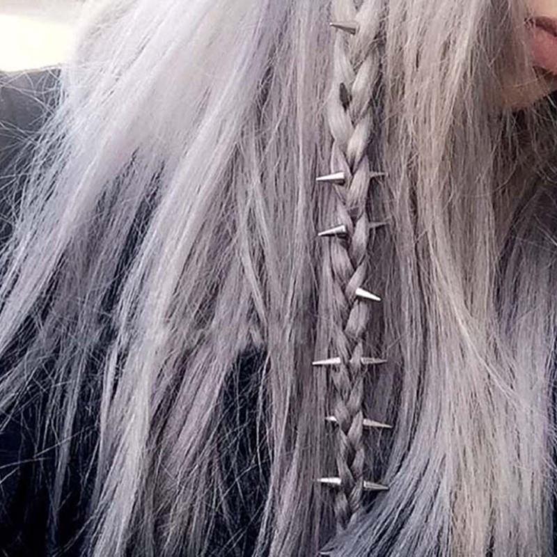 10 Pcs Stainless Steel Spike Ear Studs Punk Style Stud Earrings Minimalist Ear Stud Gothic Jewelry Cartilage Earring