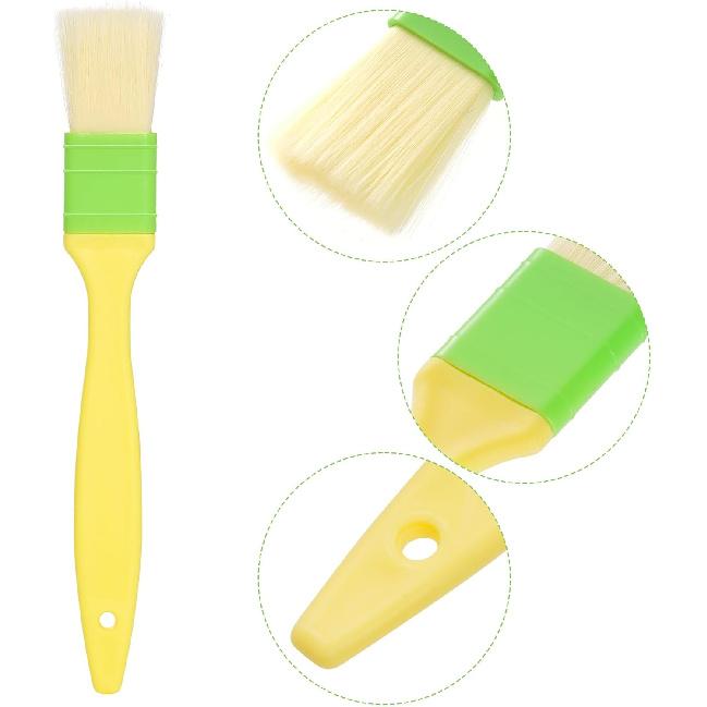Pastry Brushes Basting Oil Brush for Spreading butter, oil, or egg wash,Cooking Baking BBQ Oil Brush (2, 1in, 2in)