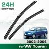 For VW Touran 2003-2006 2004 2005 Wiper Front Wiper Blades Windshield Windscreen Window Brush 28"+28