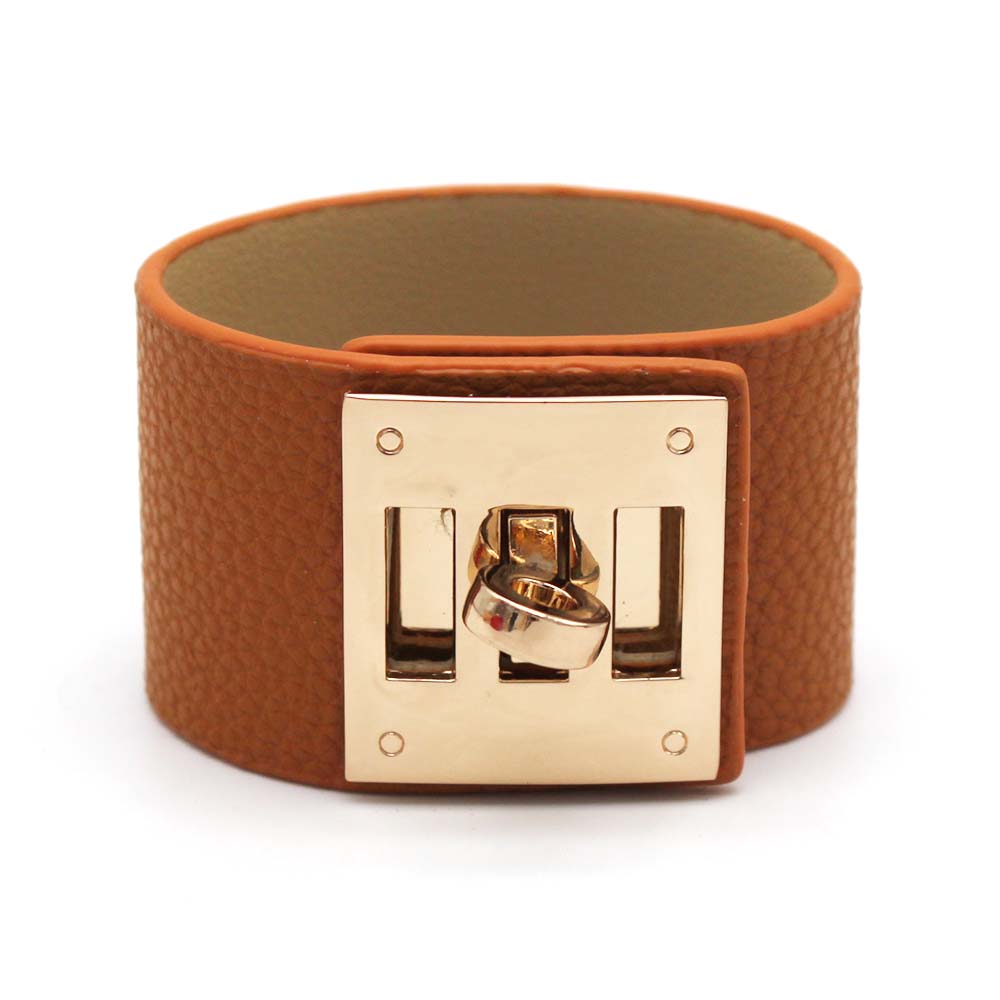Fashion Vintage Wide Leather Cuff Bracelets & Bangles For Women Cuff Bracelet Statement Jewelry Valentines Gift