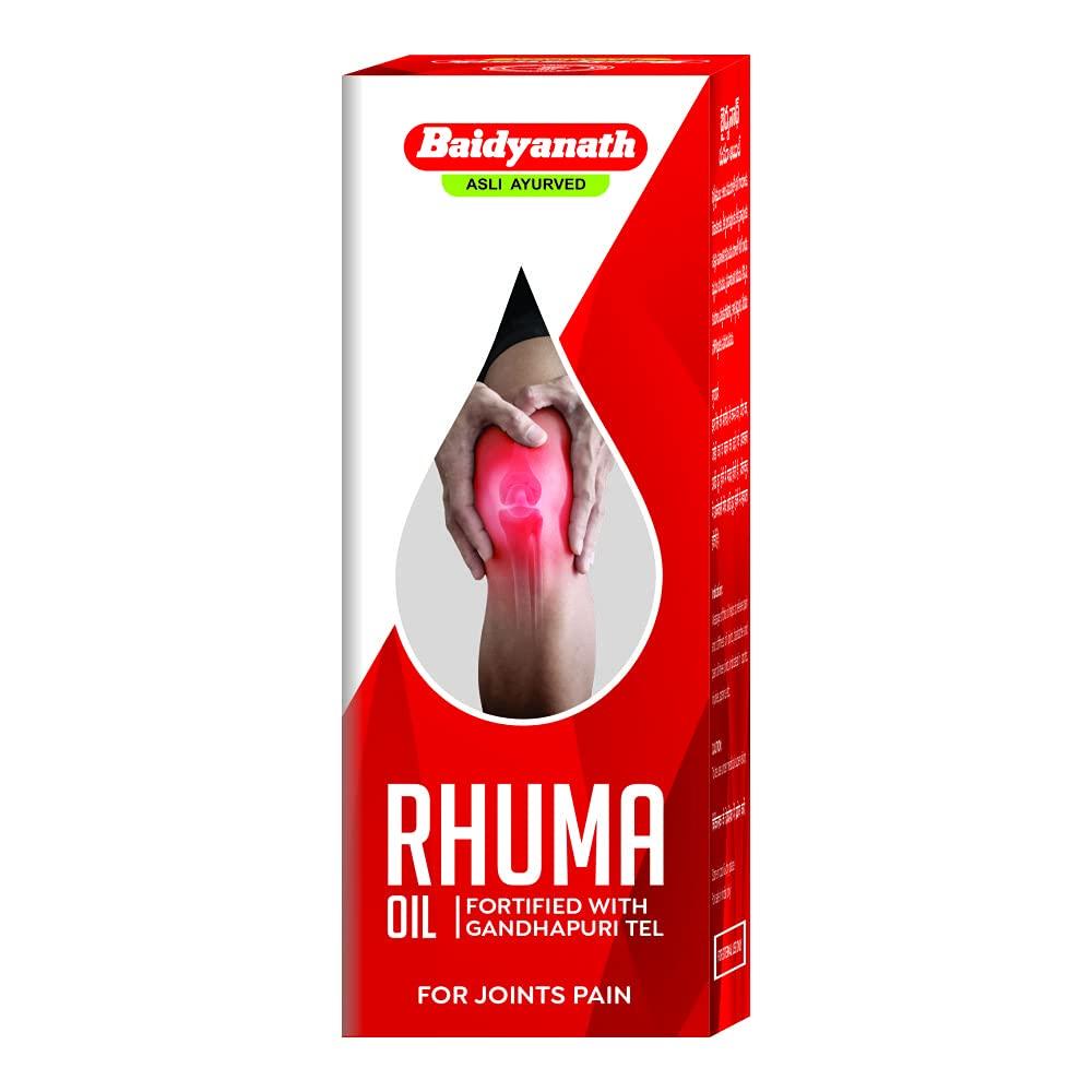 Baidyanath Rhuma Oil 100 ml Ayurvedisches Massageöl zur Linderung von Gelenkschmerzen und für Muskelkomfort