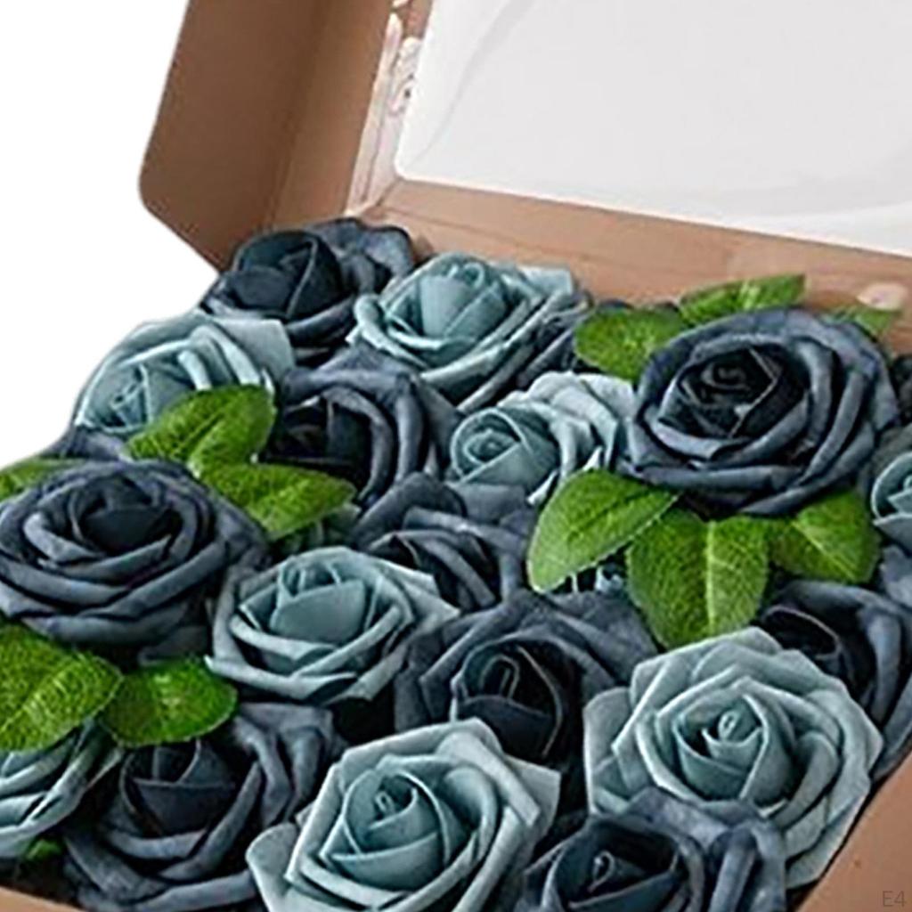 25Pcs Foam Rose Bulk with Wedding Bouquets Centerpieces Bridal Shower Party Home DIY Artificial