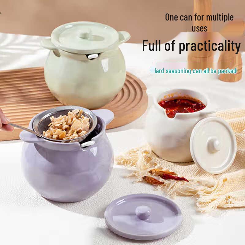 Minuosi High-Temperature Ceramic Lard Storage Can