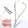 Durable And Safe Dental Needle Holder Forceps Straight Head Curved Gold Plated Handle Stainless Steel Orthodontic Plier Dental Clinic Instrument