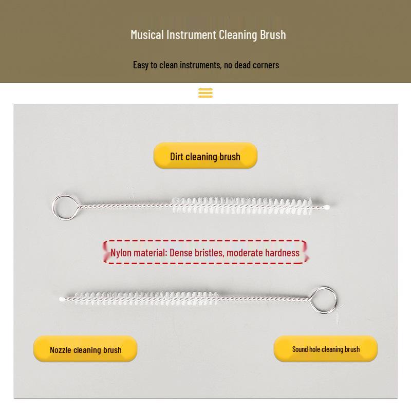 Universal Wind Instrument Cleaning Brush for Electric Instruments, Bawu, Hulusi, and Ocarina Mouthpieces