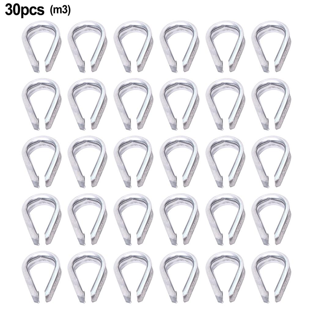 Wire Rope Clamps Clothesline Hanging Flags Rigging Rope
