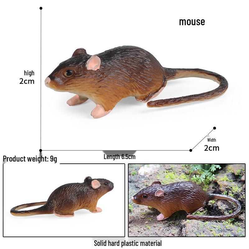 Children's Cognition Animal Models: Chipmunk, Marmot, Squirrel, and Mouse Toys for Home Decoration.