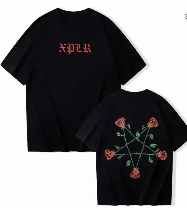 Camisetas Xplr Club Música Country Cuello Redondo Manga Corta Camiseta Regalo para Fans Sam Y Colby Cadena Enlace Camiseta Merch Streetwear
